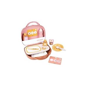 Smoby - Baby Nurse - Vanity - Mini Valise - Prendre Soin de Son Bébé - 13 Accessoires - Assiette, Biberon, Flacon de Crème, Pot de Yaourt Et Autres - A Partir de 3 Ans - Fabrication Française