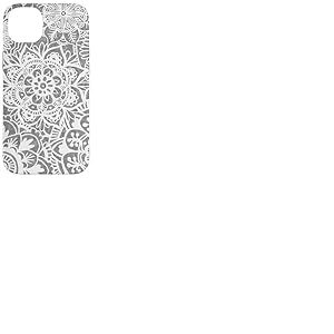 Gris Mandala Fleur Motif Floral Boh&egrave;me Chic Coque pour iPhone 14 Plus