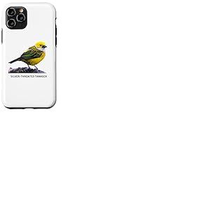 Chemise d'oiseau Tangara &agrave; Gorge argent&eacute;e Ornithologie Coque pour iPhone 11 Pro