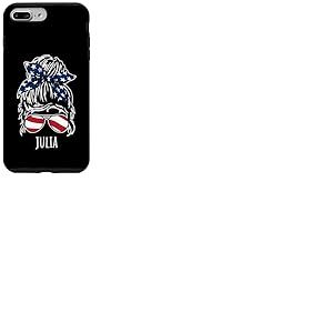 Alice Chignon cheveux désordonnés avec lunettes de soleil ruban USA Coque pour iPhone 7 Plus/8 Plus