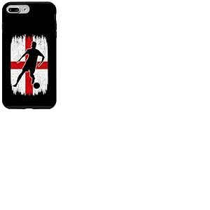 Silhouette du Drapeau de l'Angleterre Fiert&eacute; de l'Angleterre pour Les Coque pour iPhone 7 Plus/8 Plus