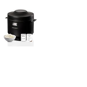 Cloer 6830 Cuiseur &agrave; riz 1 L avec panier vapeur & cuve int&eacute;rieure compatible lave-vaisselle, technologie de cuisson en 7 phases, fonction maintien au chaud jusqu&rsquo;&agrave; 24 h, signal sonore, 350 W