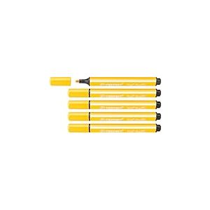 STABILO Trio Scribbi - Feutre de coloriage - Lot x 5 feutres - jaune