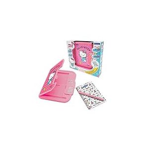 Lexibook, Journal Intime &eacute;lectronique Hello Kitty avec Stylo et carnet Inclus, Rose/Blanc, SD50HKLXB