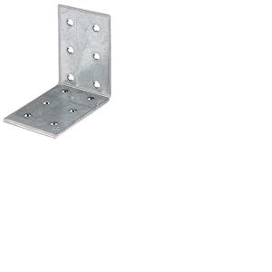 Alberts 330705 &Eacute;querre d'assemblage | galvanis&eacute;e Sendzimir | 60 x 60 x 40 mm (Lot de 6)