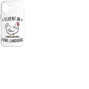 Parlant Couramment La Langue Fawl Amant De Poule De Poulet Coque pour iPhone 16 Plus