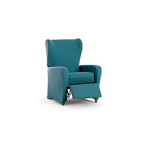EYSA Housse de canapé bi-élastique pour Fauteuil Relax Couleur Vert émeraude Design Harlem