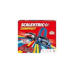 SCALEXTRIC Circuit Compact - Piste de Course compl&egrave;te - 2 Voitures incluses - &Eacute;chelle 1:43 (Circuito CompactFast Rally)