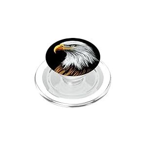 Aigle Pygargue &agrave; T&ecirc;te Blanche Aigle Royal Pygargue &agrave; Queue PopSockets PopGrip pour MagSafe