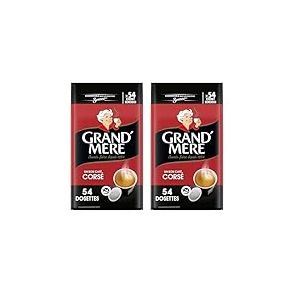 Grand Mère Café Corsé Compatibles senseo, 54 Dosettes (Lot de 2)