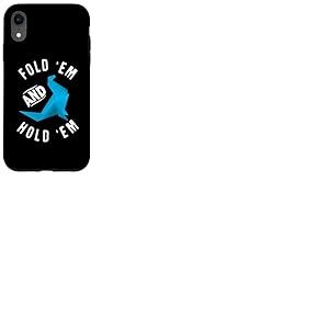 Grue d'origami Fold 'em And Hold 'em Coque pour iPhone XR