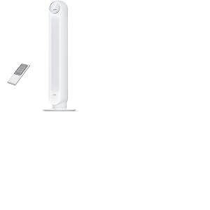 Dreo Ventilateur Tour Silencieux 28 dB, vitesse de 7,3 m/s, 4 vitesses, 4 modes, minuterie de 8 heures, ventilateur oscillant à 90° avec refroidissement, télécommande pour chambre, Nomad One, Blanc.