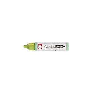 Rayher Crayon de cire liquide, vert pastel, 30ml, décoration de bougies, baptême, communion, mariage, anniversaire-31500409