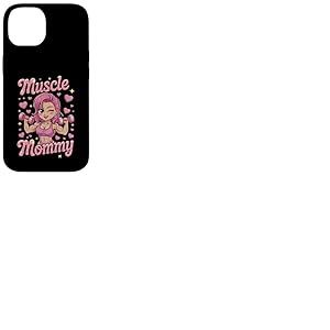 Cute Chibi Anime Muscle Mommy Weightlifting Fitness Girl Coque pour iPhone 14
