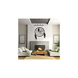 Tatoutex Stickers Indien Attrape Rêves - Noir, L 80cm x H 96cm