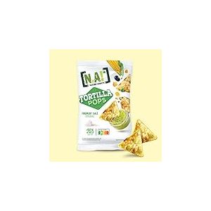 NA! NATURE ADDICTS Tortillas Pop Finement Salé Soufflées à Base de Maïs/Légumineuses 80 g (Lot de 10)