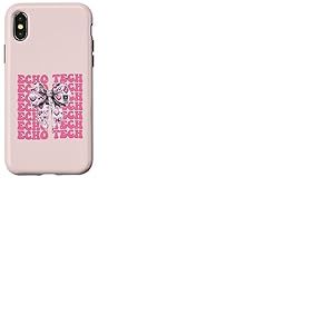 Echo Tech Technicienne en échocardiographie Fille Coquette Bow Rose Coque pour iPhone X/XS