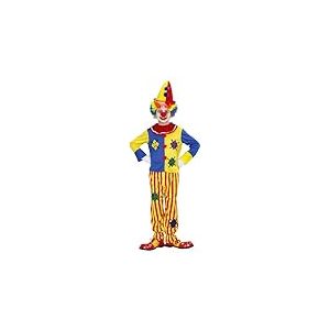 W WIDMANN MILANO Party Fashion - Costume enfant clown, haut et pantalon, arlequin, cirque, oiseau de plaisir, déguisements de carnaval