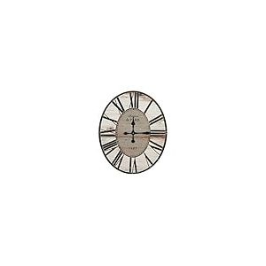 Creative Co-op Horloge Murale Ovale Gris Clair 73,7 cm