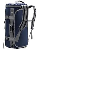 MIER Grand Sac à Dos de Sport avec Compartiment à Chaussures, Robuste et résistant à l'eau, Bleu Marine, 60 l