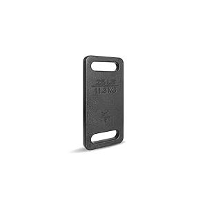 Yes4All Plaque de Lestage en Fonte avec Poignée Ergonomique et Finition Brillante, Poids de Musculation Lesté pour Sac à Dos, Marche Lestée, Randonnée et Entraînement Basique Noir - 11.5 KG