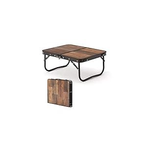 Naturehike Tables de Pique-Nique Table de Camping Table Pliante Pliable en Hauteur Table en MDF réglable avec Sac de Transport pour Le Camping, Le Jardin, Les Voyages, 53 x 40 x 23 cm - Petit rétro