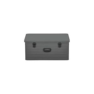 Enders&reg; Bo&icirc;te en aluminium Toronto XXL Grey 130 l, &eacute;paisseur de paroi 1 mm, &eacute;tanche, empilable, avec couvercle, utilisable comme bo&icirc;te de transport, grise #3883