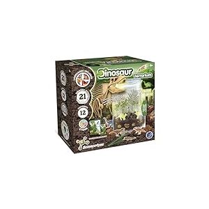 Science4you Terrarium de Dinosaure - Écosystème avec Jouet Dinosaure Phosphorescent pour Enfant, Terrarium pour Enfants + 21 Autocollants de Dinosaures, Jeux, Cadeau pour Garçon et Fille 6+ Ans