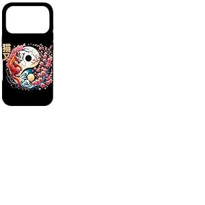Yokai Cat Folklore en Ying Yang Sakura Arbre Pastel Gothique Coque pour iPhone 17 Pro