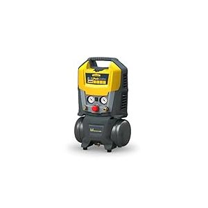 SCHNEIDER PackMaster Compresseur portable en mallette 6 litres, compresseur sans huile avec tuyau flexible, pression maximale : 8 bar, puissance : 1,5 ch, niveau sonore : 88 dB LWA