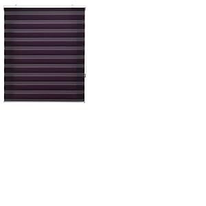 Blindecor Tablier de fenêtre Store Enrouleur Nuit et Jour sur Mesure Double épaisseur Couleur Violet 80 x 180 cm Dimensions du Tissu 77 x 175 cm