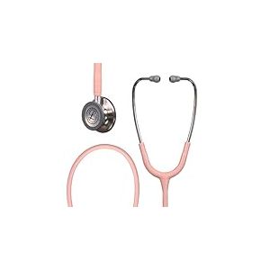 3M Littmann Stéthoscope de surveillance Classic III, pièce thoracique en acier inoxydable, tube en rose champagne, 5910C