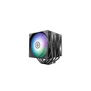 ENERMAX ETS-TD60D-ARGB Double tour, affichage de l'&eacute;tat num&eacute;rique, 2 ventilateurs PWM FDB de 120 mm, TDP 250 W+, 6 caloducs composites de 6 mm, avec Dow Corning TC-5888, Intel LGA1851/1700/115x AMD