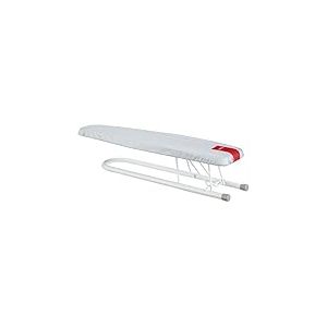 Rayen | Table à Repasser pour Manches | Housse en Aluminium | Pliable | Système Anti-Fermeture | Planche Perforée | Blanc Mat | Dimensions : 52 x 11 cm, Argente