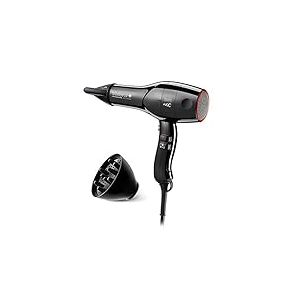 Valera, Swiss Silent Jet Light 7700 Sèche-cheveux professionnel avec moteur puissant Delta-Drive, 3 niveaux de température, générateur d'ions, câble super flex anti-torsion 2000 W, noir