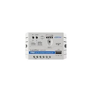 EPEVER® PWM Laderegler 10A 12V ,Solar Charge Controller mit USB Anschluss, LS1012EU