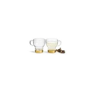 Sagaform Holiday d'artifice vin Chaud Tasses Petit, Verre, Multicolore, 6,9 x 6,9 x 7,2 cm, De 2 unit&eacute;s