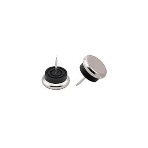 Meister Patins pour Meubles Métal, avec stylet et tampon, Ø 30 mm, 8 Pièces, 644566