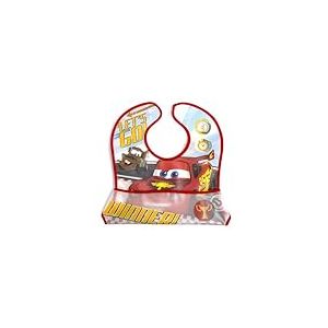 Lulabi Disney Cars Bavoir en plastique, 31 x 23 cm, 0+ mois, rouge