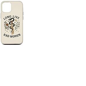 Long Live Rad Femme Serpent Dague Lune Floral Coque pour iPhone 12/12 Pro