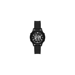 Skechers Montre Rosencrans pour femme, Mouvement numérique, 37 mm Boîtier en polycarbonate noir avec bracelet en silicone, SR6141