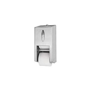 Tork Distributeur murale Double pour Papier Toilette Rouleau Mid-size sans mandrin en acier inoxydable T7, grande capacit&eacute;, 472019