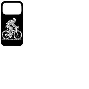 Cool Cyclist Silhouette Bike Rider Cycling Tools Road Bike Coque pour iPhone 17 Pro