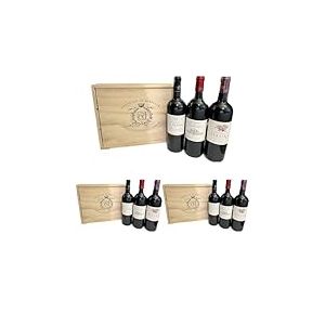Coffret D&eacute;couverte 3 Bouteilles de Vins de Bordeaux - 3 Appellations diff&eacute;rentes (Lot de 3)