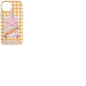 Nain de Jardin Vichy Rose avec Oreilles de Lapin Coque pour iPhone 14 Plus