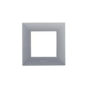Legrand 398279 - Cadre individuel de la gamme Niloé Step pour installation composable - Couleur aluminium