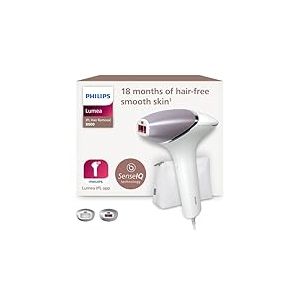 Philips Lumea Epilateur à lumiere pulsee Serie 8000 - Epilateur avec technologie SenseIQ, 2 embouts pour le corps et le visage, utilisation filaire (modèle BRI944/00)