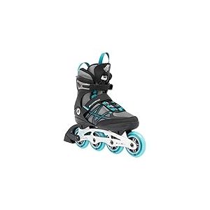 K2 Alexis 80 Alu Rollers en Ligne Femme, Gris/Cyan, EU: 41.5 (UK: 7.5 / US: 10)