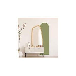 Ambiance Sticker Autocollant Arche Salon Art Moderne et Simple | Grand Papier Peint Boh&egrave;me pour D&eacute;coration Salon et Chambre | L58 x H200 cm - Vert Olive