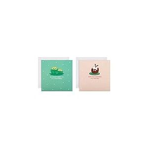 Hallmark Lot de 16 cartes de Noël caritatives - Motif choux de Bruxelles et pudding - 25572885